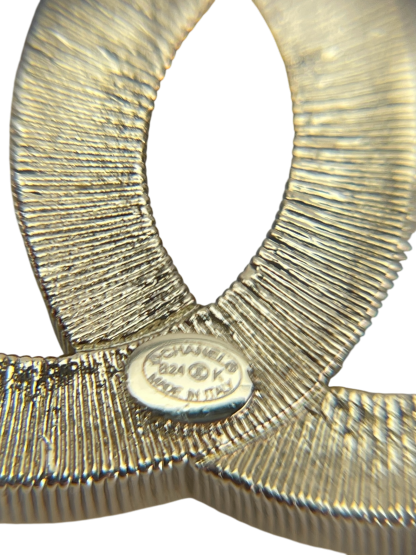 CHANEL - 20P Gold Coco Mark Rhinestone Earrings