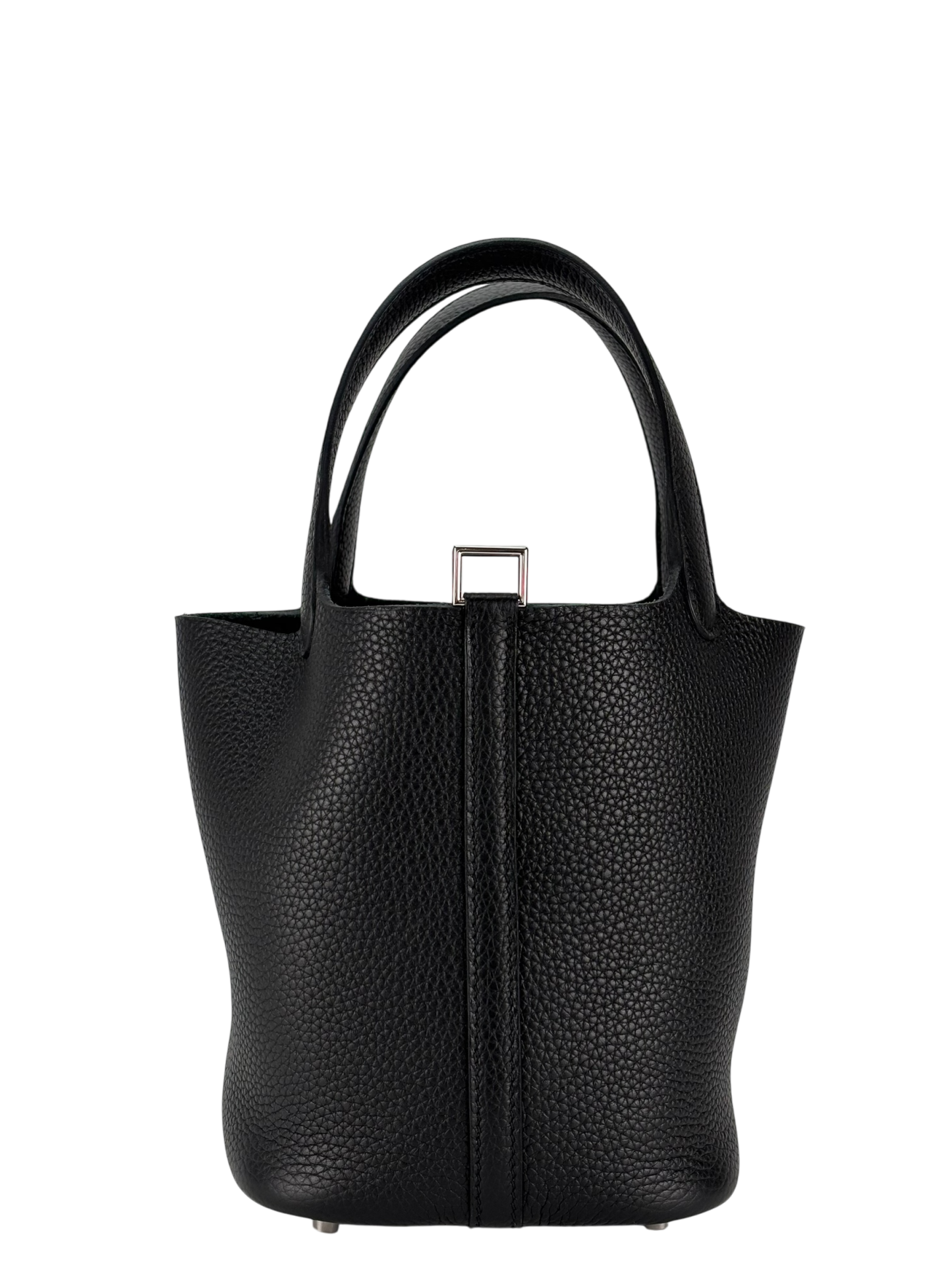 HERMES - Picotin PM Picotin 3Y Caban Clemence Palladium Hardware