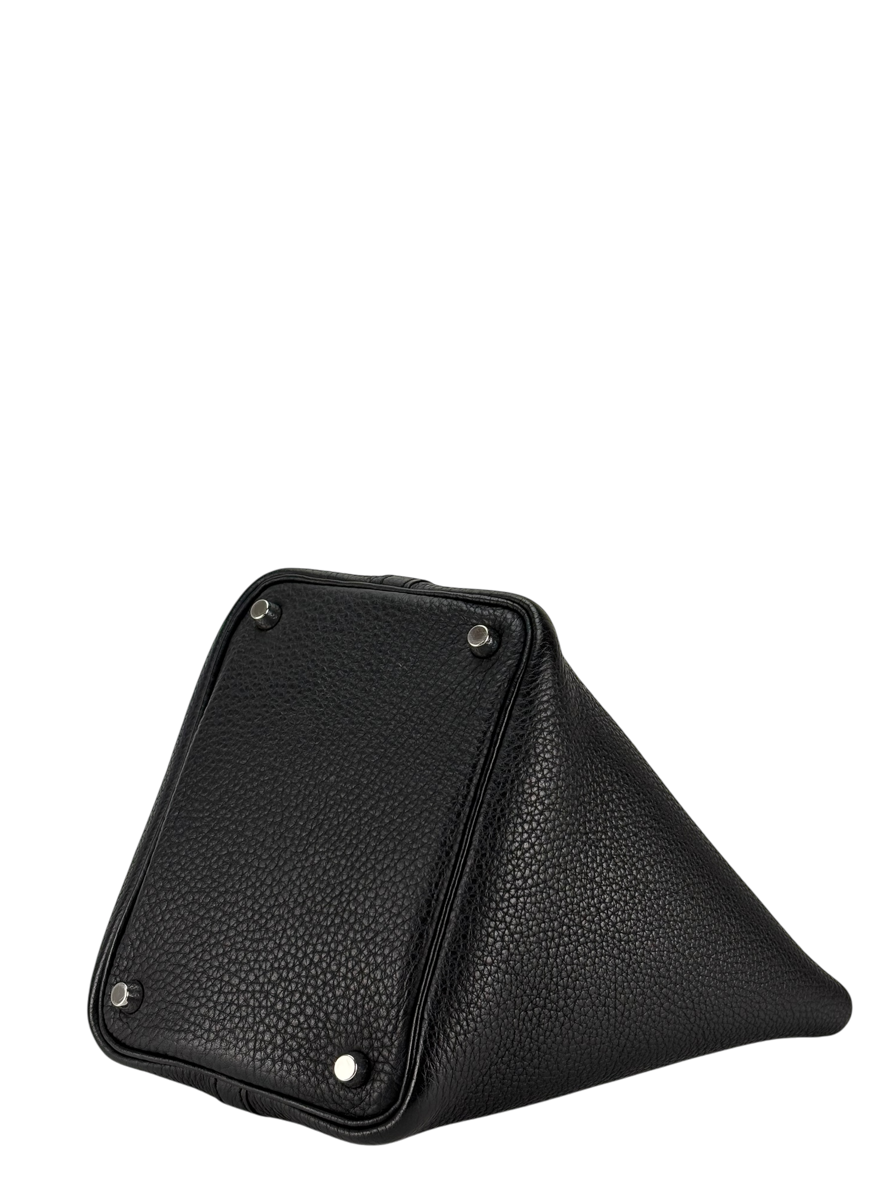 HERMES - Picotin PM Picotin 18 Black Togo Palladium Hardware