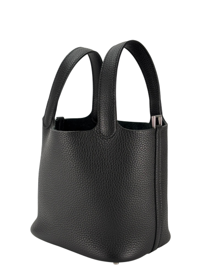 HERMES - Picotin PM Picotin 3Y Caban Clemence Palladium Hardware