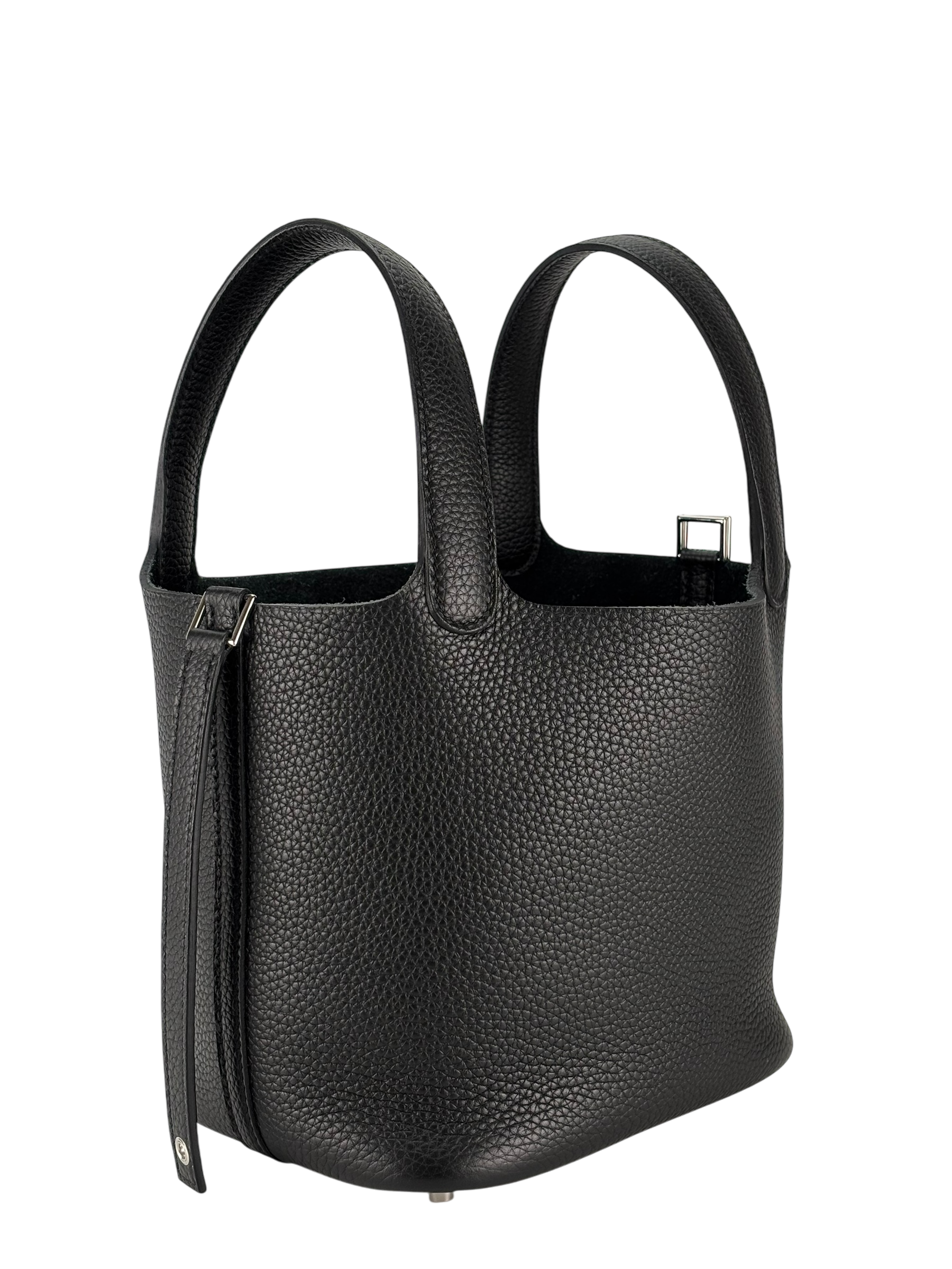 HERMES - Picotin PM Picotin 3Y Caban Clemence Palladium Hardware