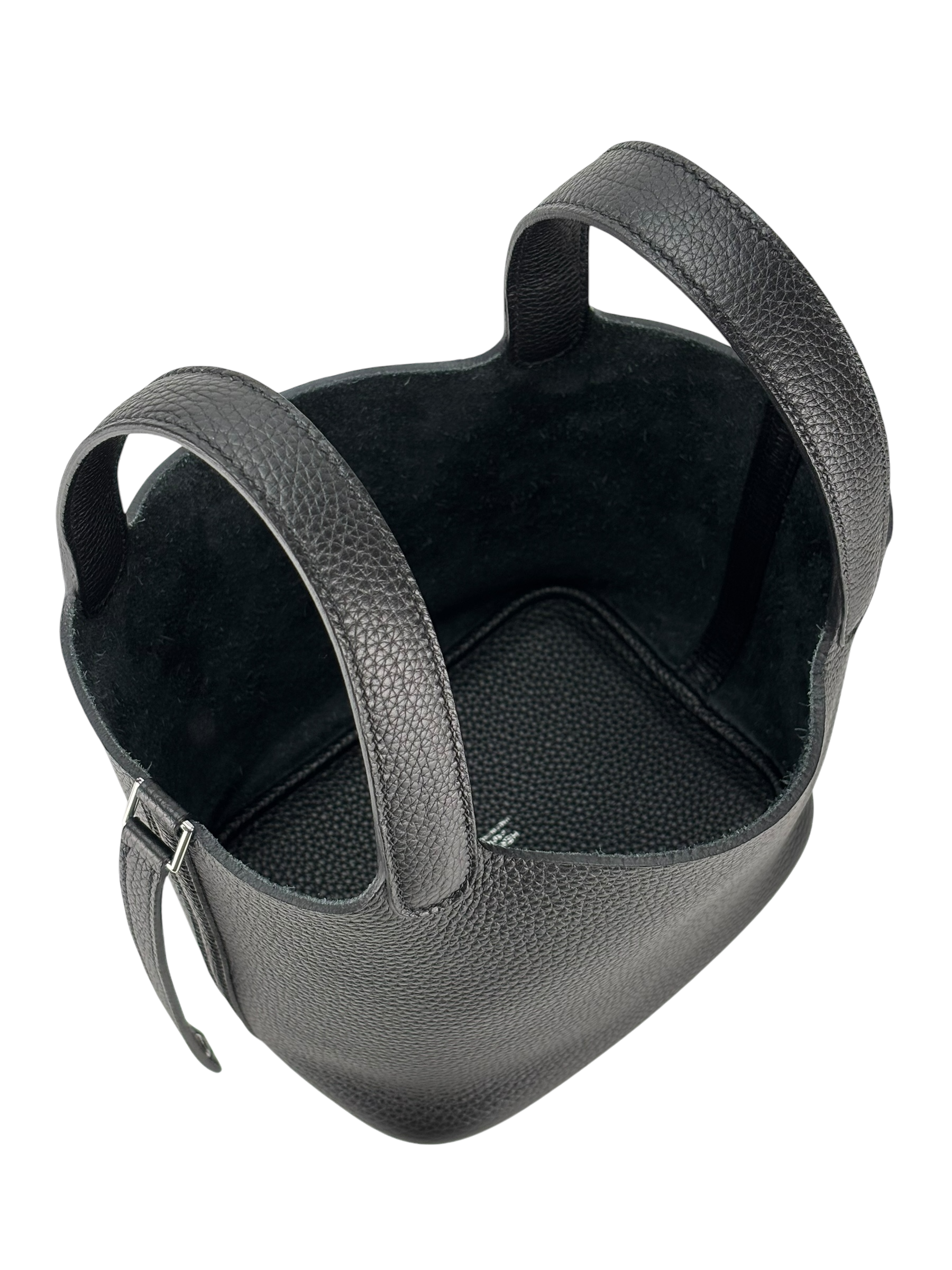 HERMES - Picotin PM Picotin 3Y Caban Clemence Palladium Hardware