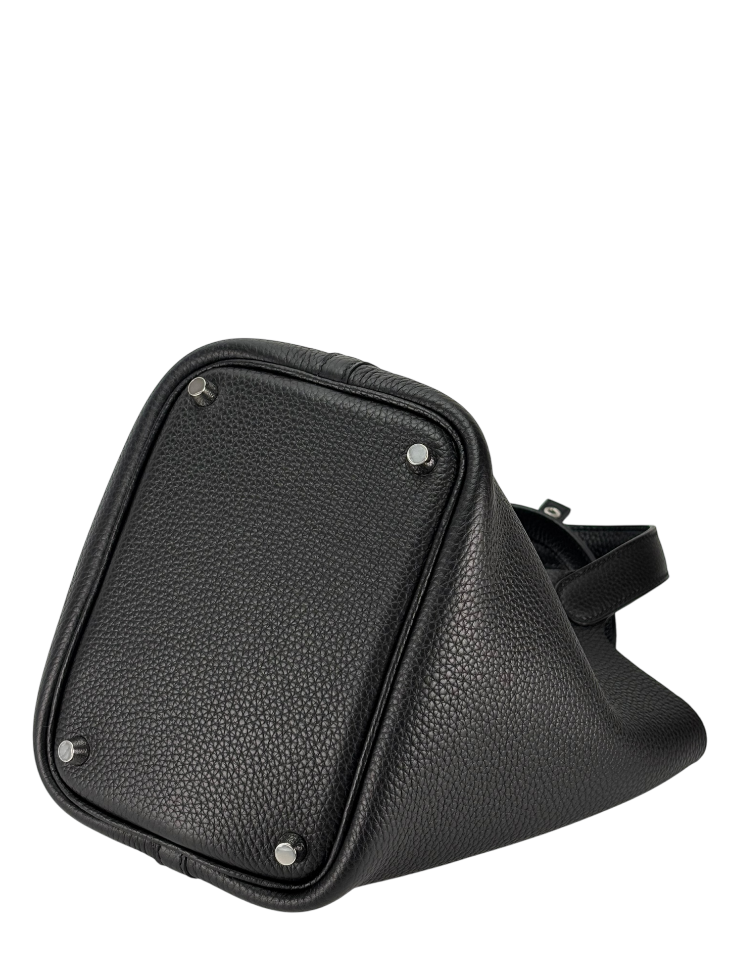 HERMES - Picotin PM Picotin 3Y Caban Clemence Palladium Hardware