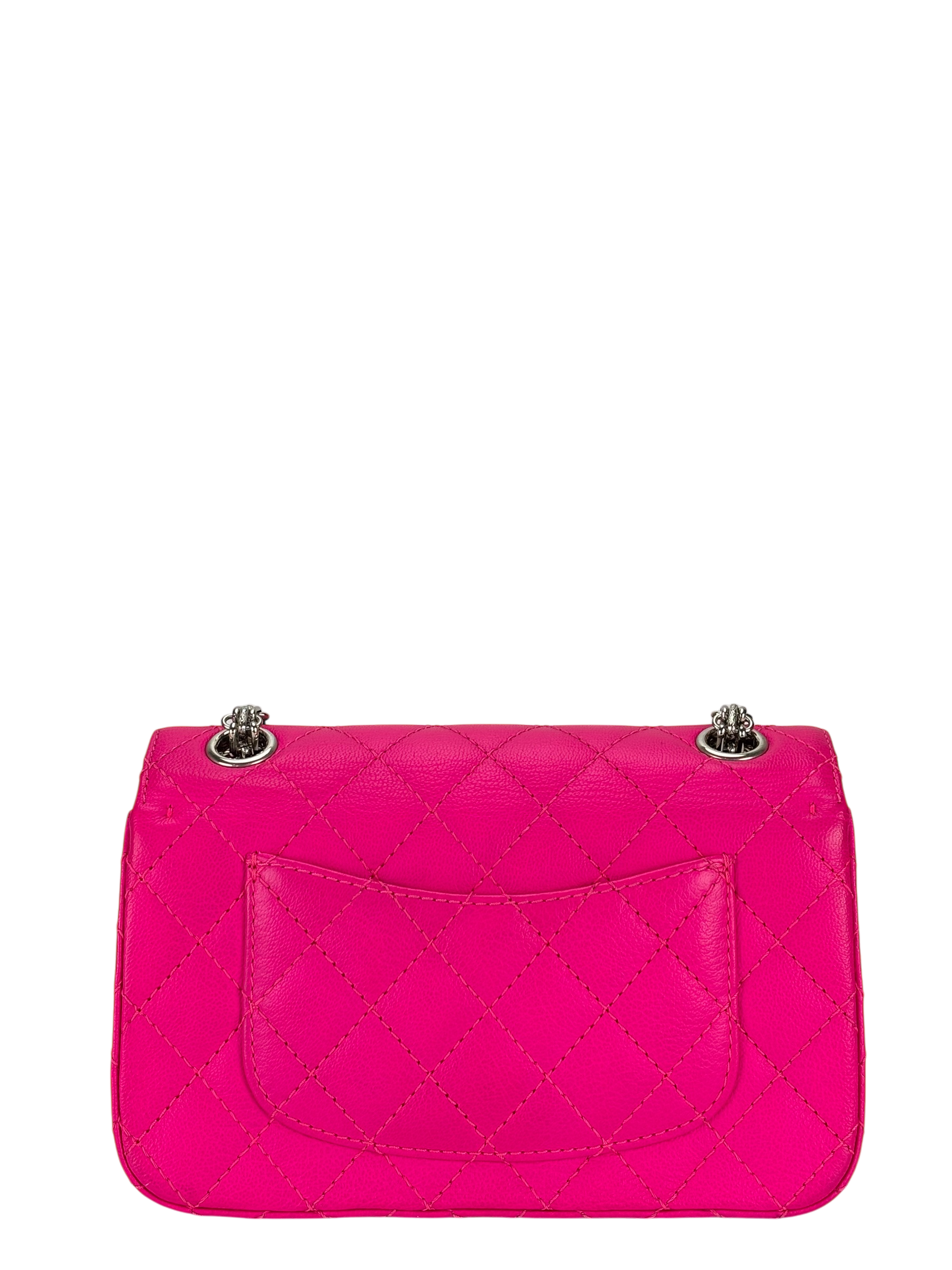 CHANEL -  Pink Calfskin 2.55 Reissue 226 Flap Bag Sliver Hardware