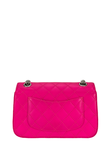 CHANEL -  Pink Calfskin 2.55 Reissue 226 Flap Bag Sliver Hardware