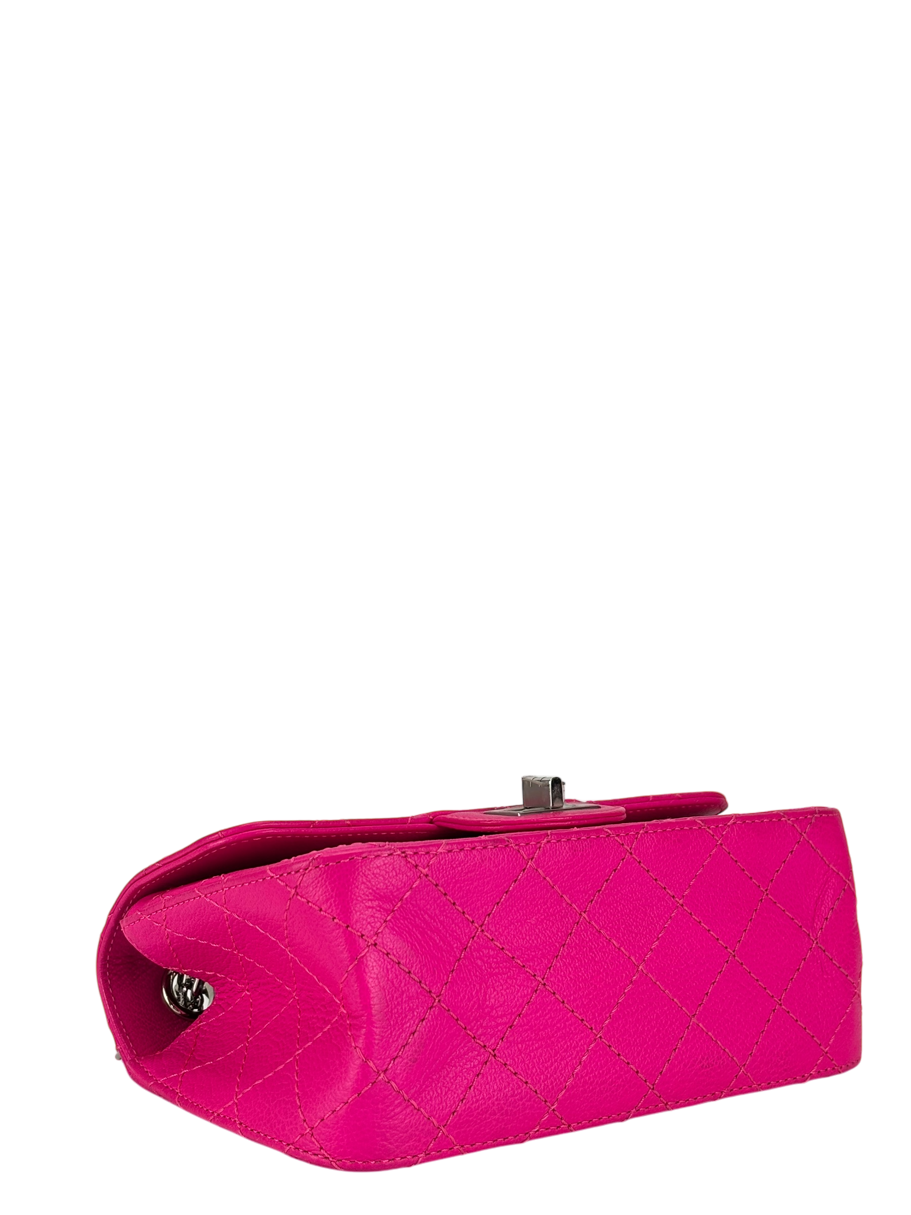 CHANEL -  Pink Calfskin 2.55 Reissue 226 Flap Bag Sliver Hardware