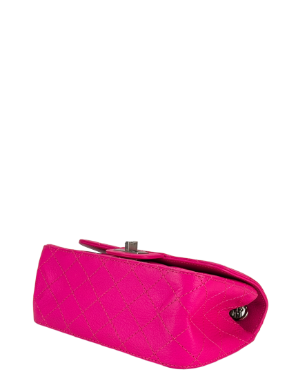 CHANEL -  Pink Calfskin 2.55 Reissue 226 Flap Bag Sliver Hardware