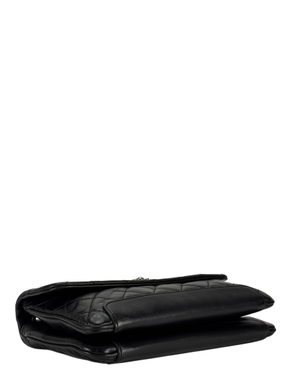 CHANEL - Black Lambskin Calfskin Medium Love Me Tender Shoulder Bag