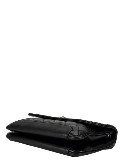 CHANEL - Black Lambskin Calfskin Medium Love Me Tender Shoulder Bag