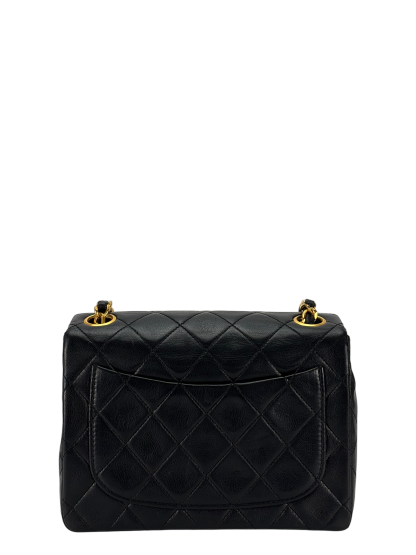 CHANEL - Black Lambskin Square 17 Shoulder Bag