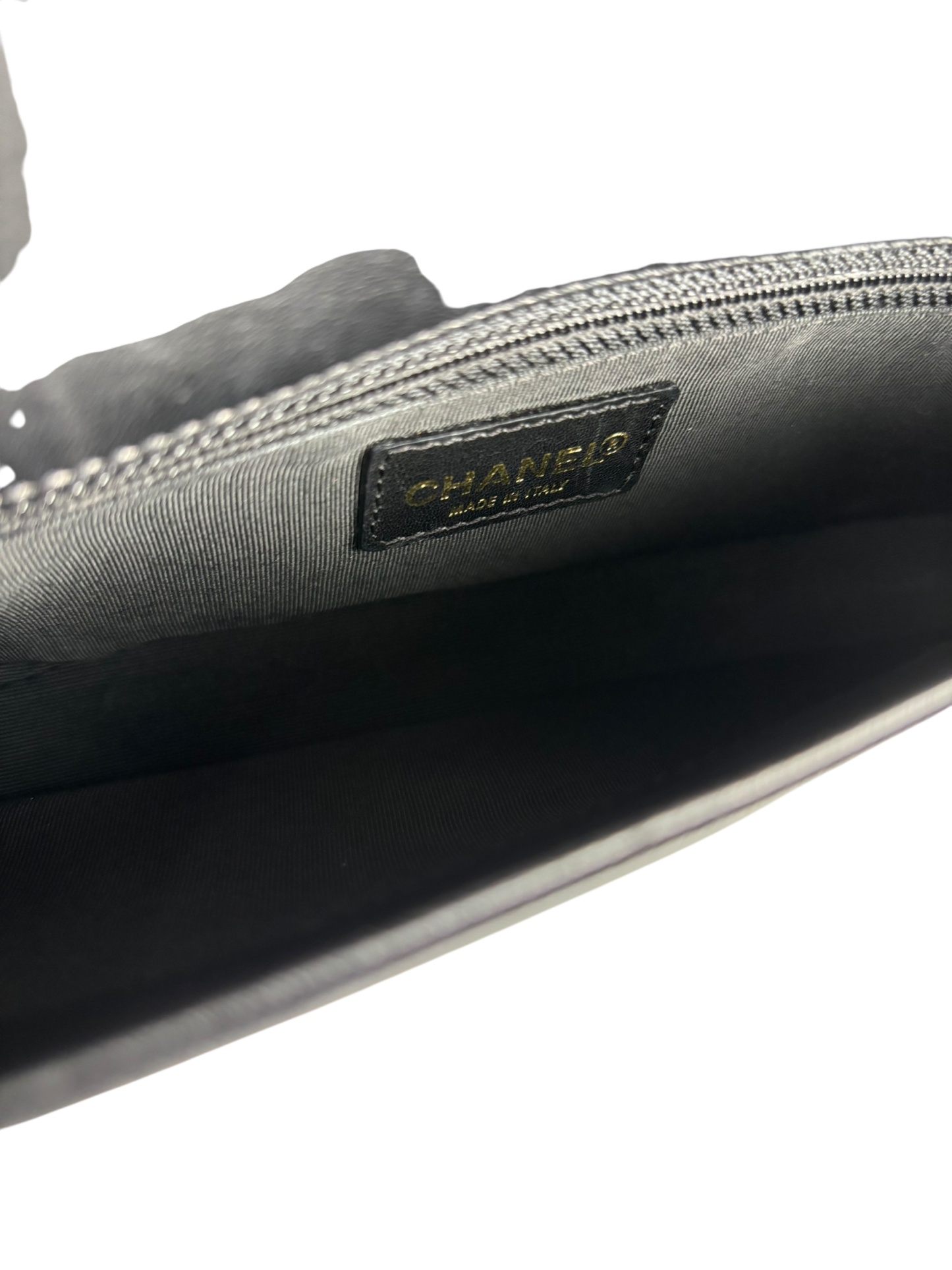 CHANEL - Black Lambskin Chocolate Bar Flap Shoulder Bag 