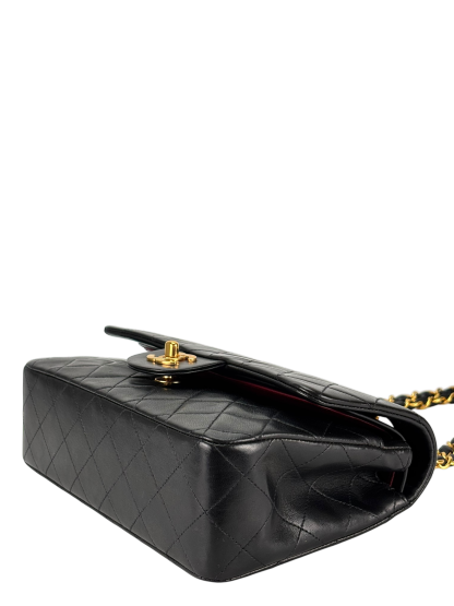 CHANEL - Small Classic Double Flap Bag Lambskin Gold Hardware (CF23)