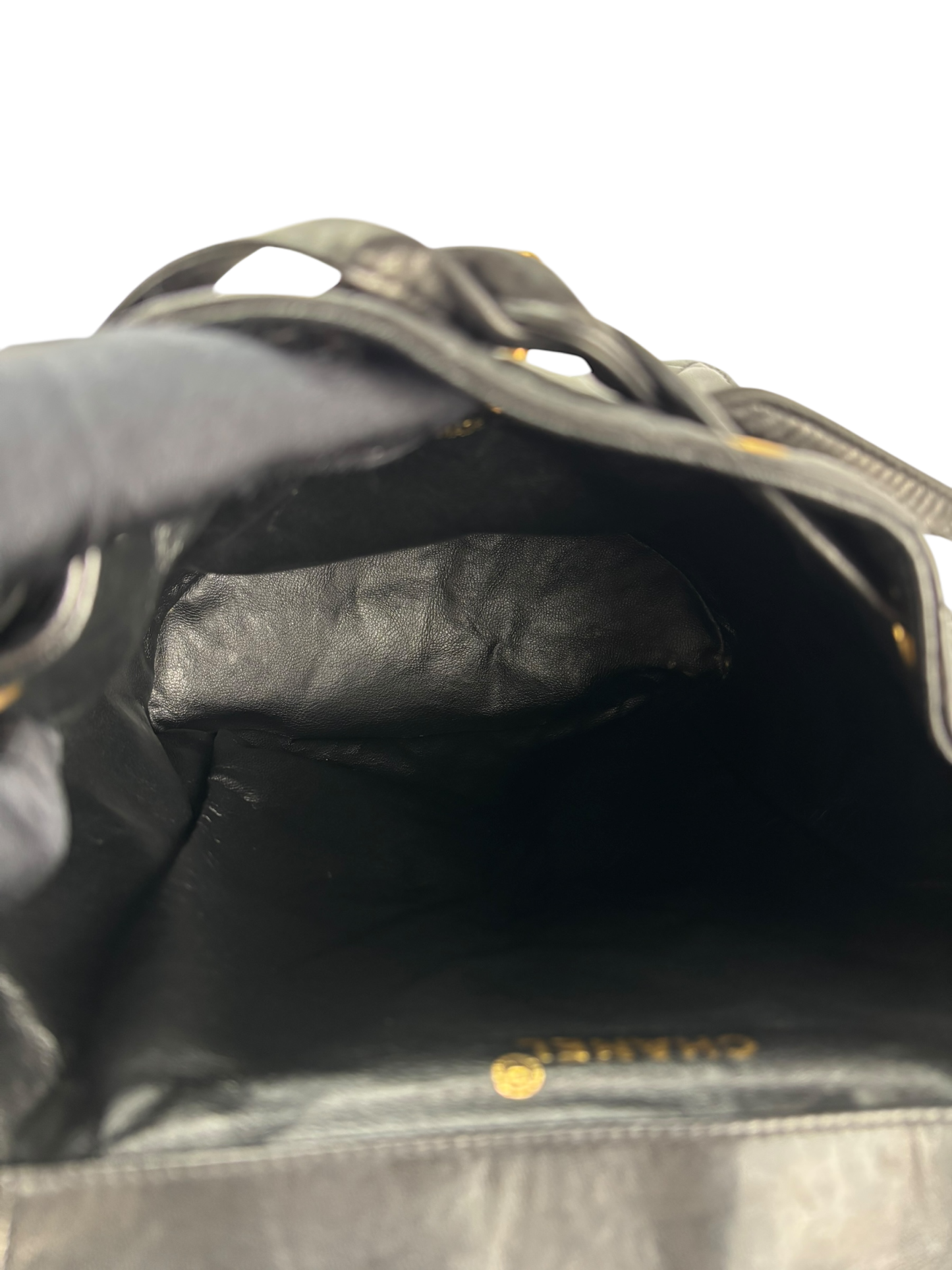 CHANEL - Black Lambskin Duma Backpack