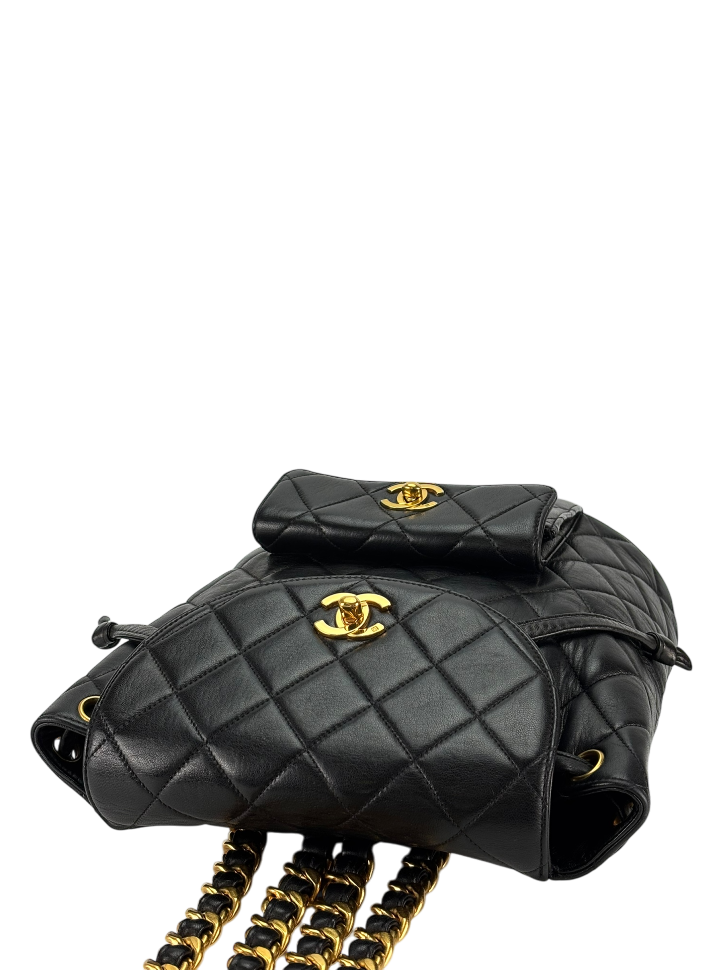 CHANEL - Black Lambskin Duma Backpack
