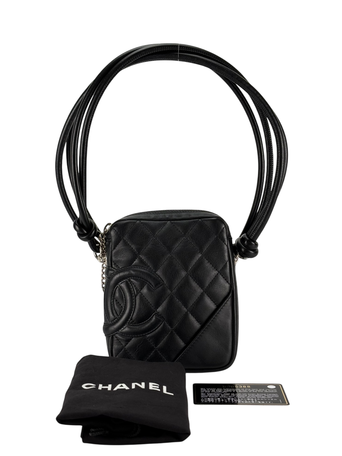 CHANEL - All Black Cambon Mini Shoulder Bag