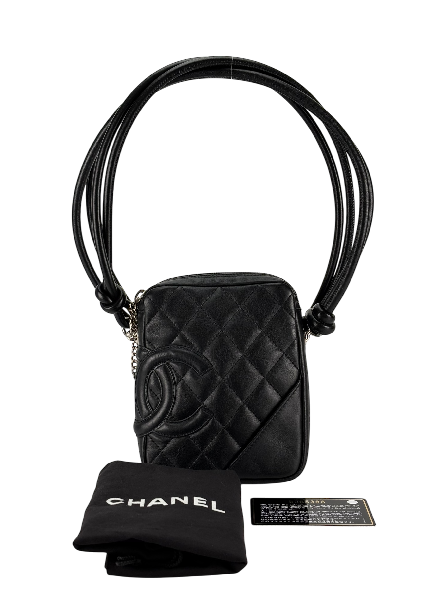 CHANEL - All Black Cambon Mini Shoulder Bag
