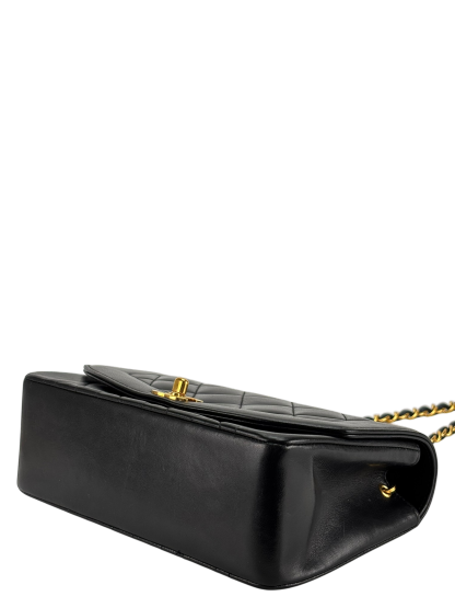 CHANEL - Diana Matrasse Classic Flap Bag Black Lambskin