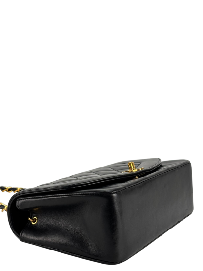 CHANEL - Diana Matrasse Classic Flap Bag Black Lambskin