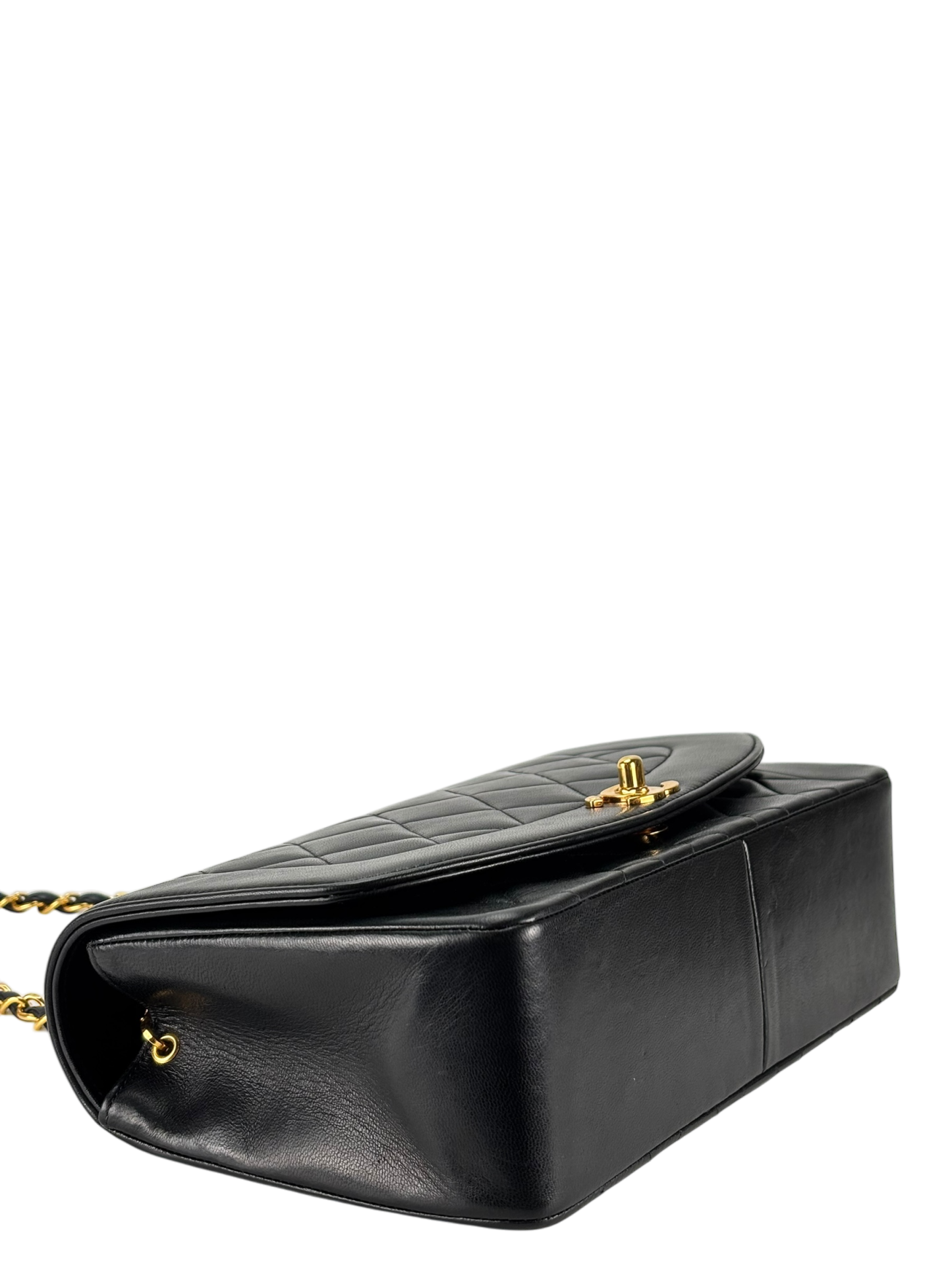 CHANEL - Diana Matrasse Classic Flap Bag Black Lambskin