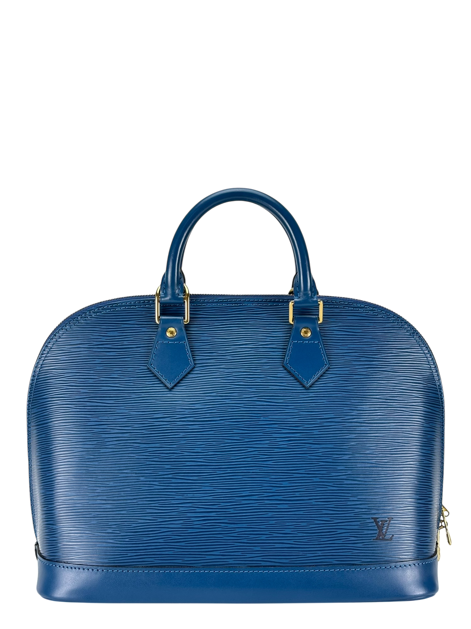 LOUIS VUITTON - Alma PM Hand Bag Blue Epi 