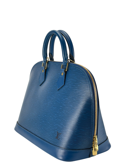 LOUIS VUITTON - Alma PM Hand Bag Blue Epi 