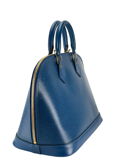 LOUIS VUITTON - Alma PM Hand Bag Blue Epi 