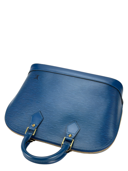 LOUIS VUITTON - Alma PM Hand Bag Blue Epi 