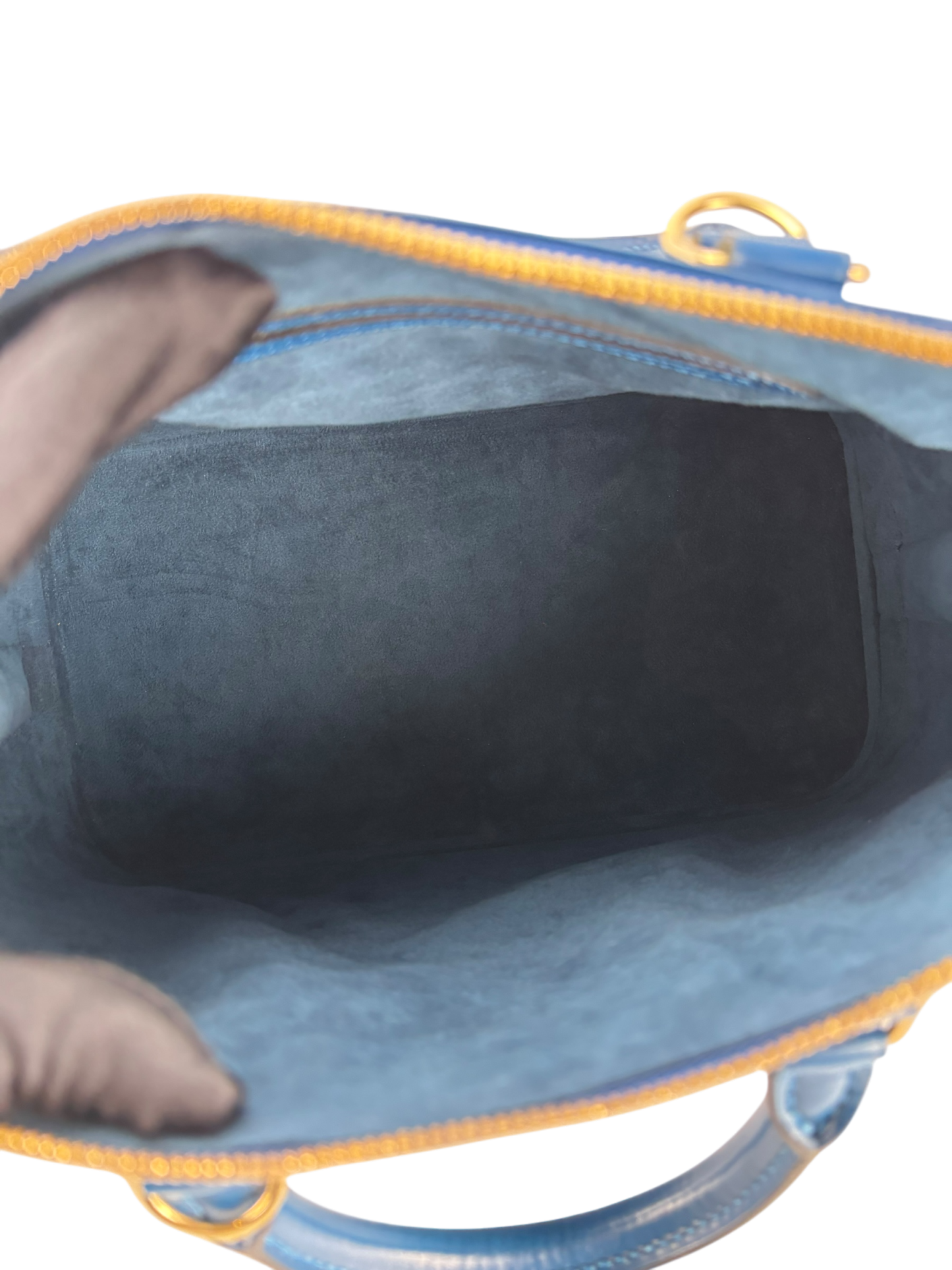 LOUIS VUITTON - Alma PM Hand Bag Blue Epi