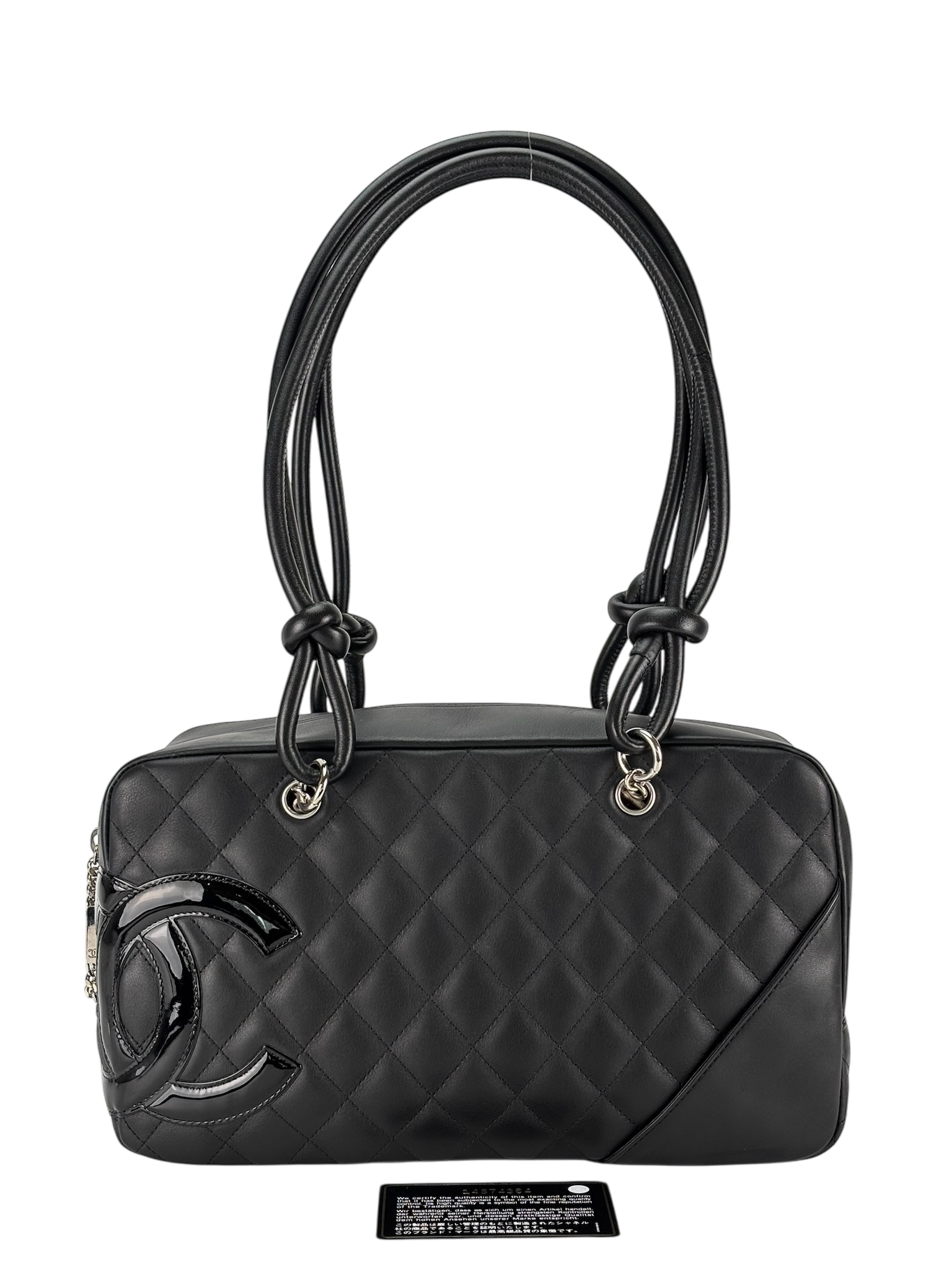 CHANEL - Black Cambon Bowling Handbag