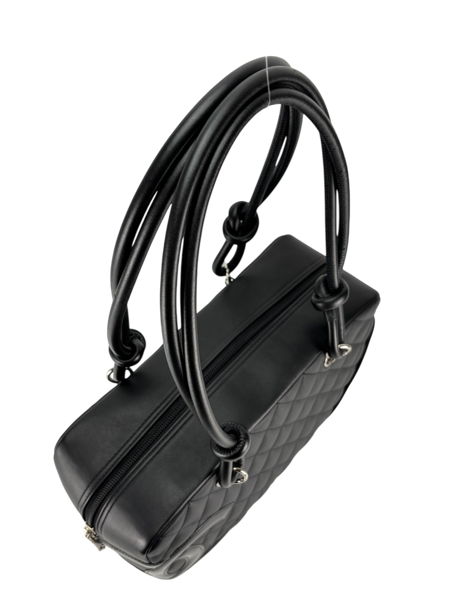 CHANEL - Black Cambon Bowling Handbag