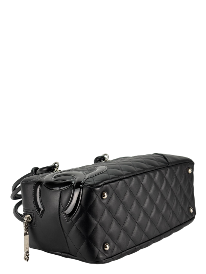 CHANEL - Black Cambon Bowling Handbag