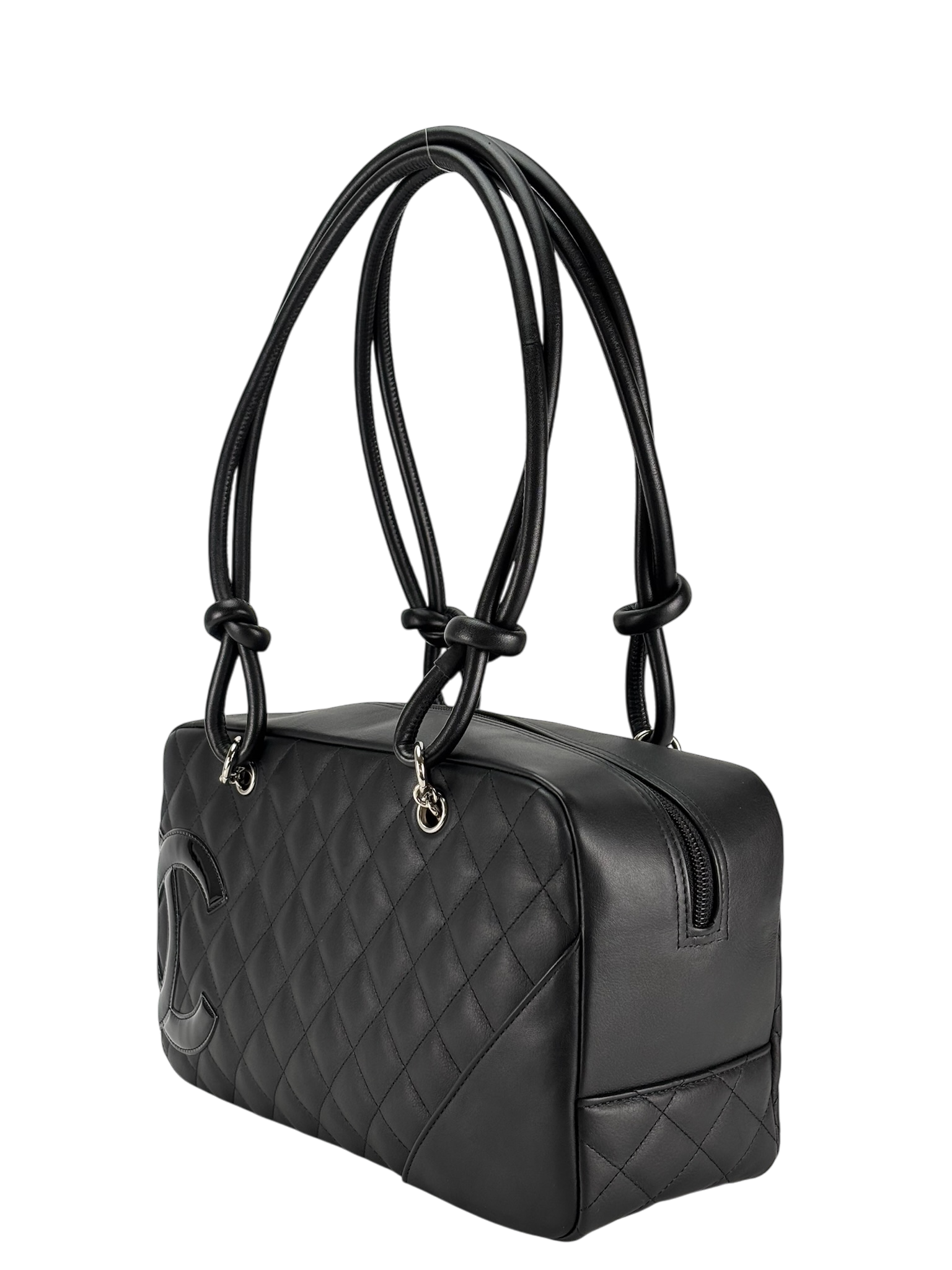 CHANEL - Black Cambon Bowling Handbag