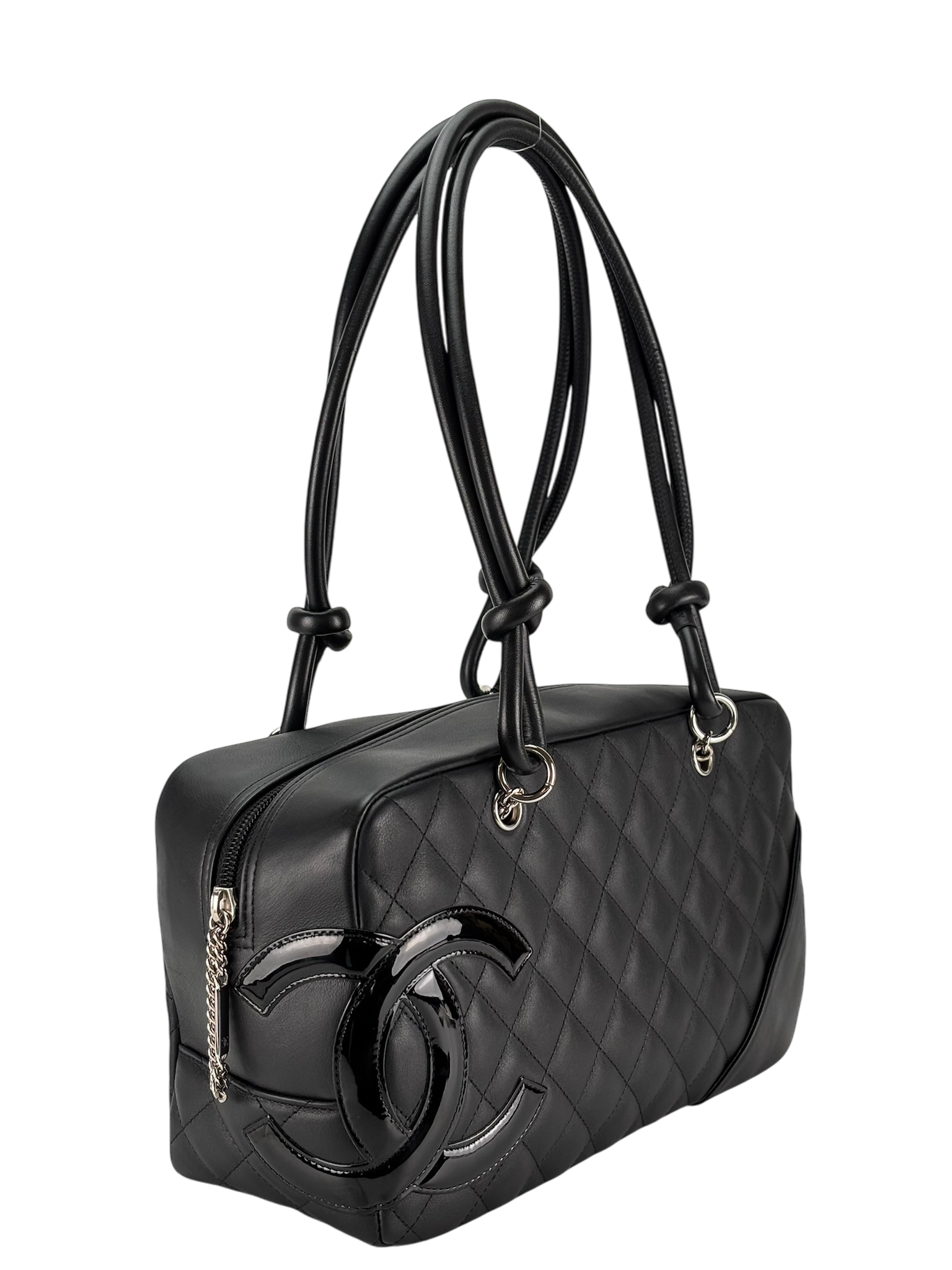 CHANEL - Black Cambon Bowling Handbag