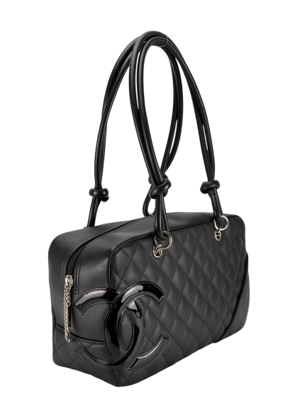 CHANEL - Black Cambon Bowling Handbag