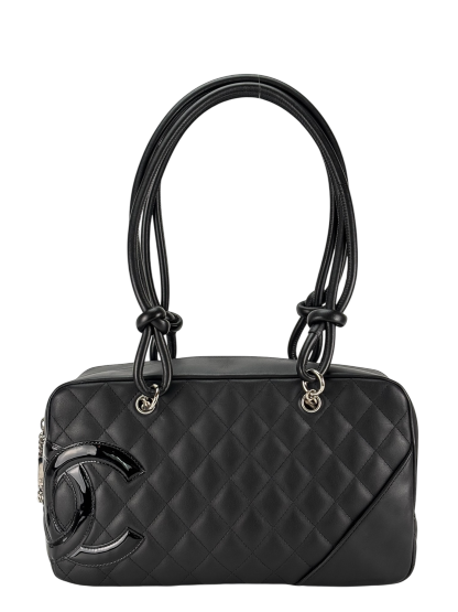 CHANEL - Black Cambon Bowling Handbag