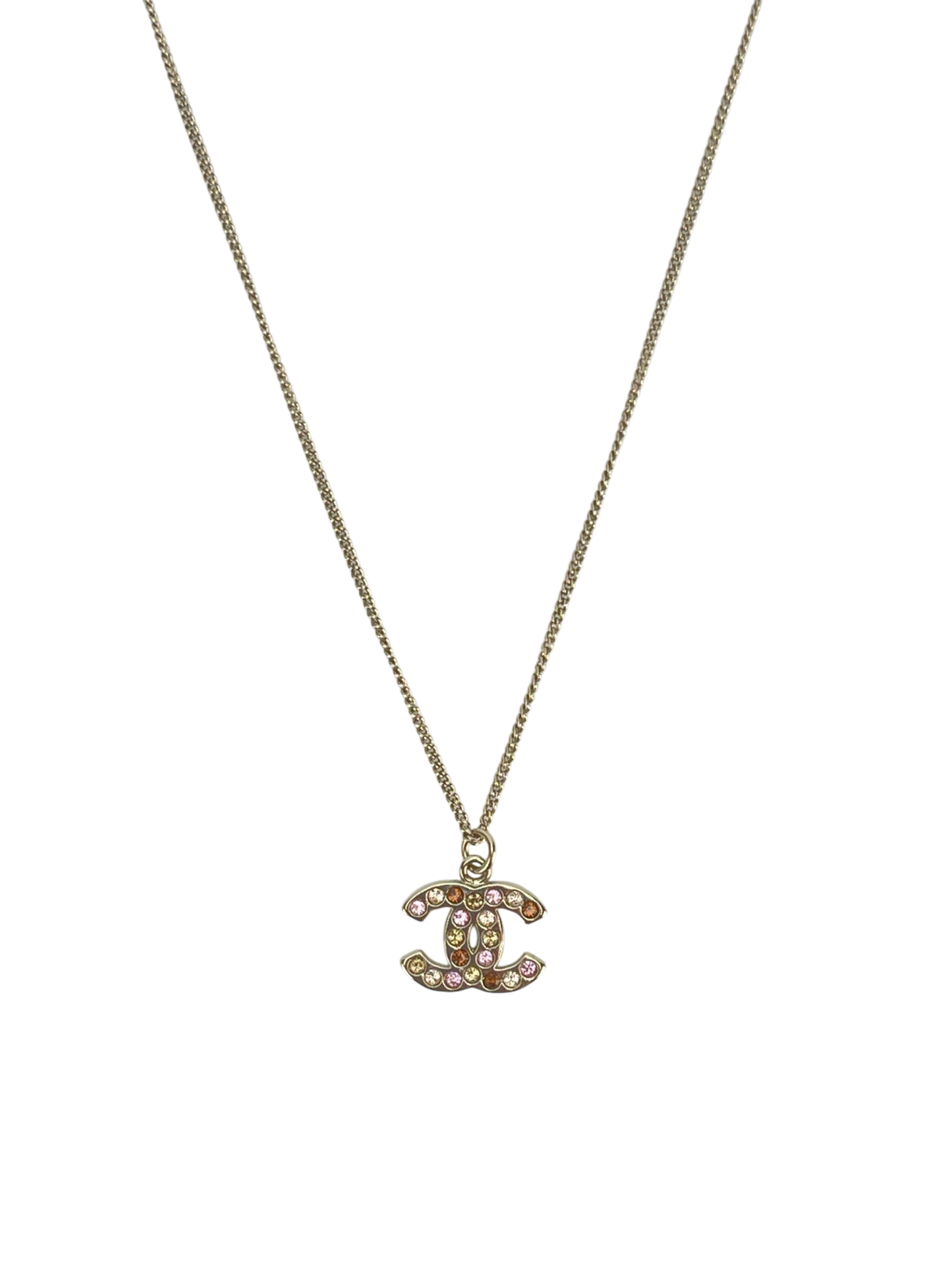 CHANEL - 08A CC Mark Multi Stone Necklace