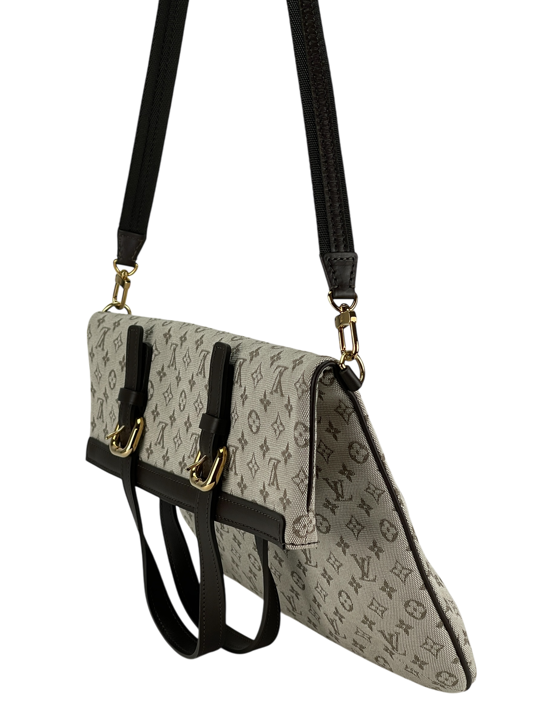 LOUIS VUITTON - Francoise Light Green Monogram Mini Canvas 2way Hand Bag