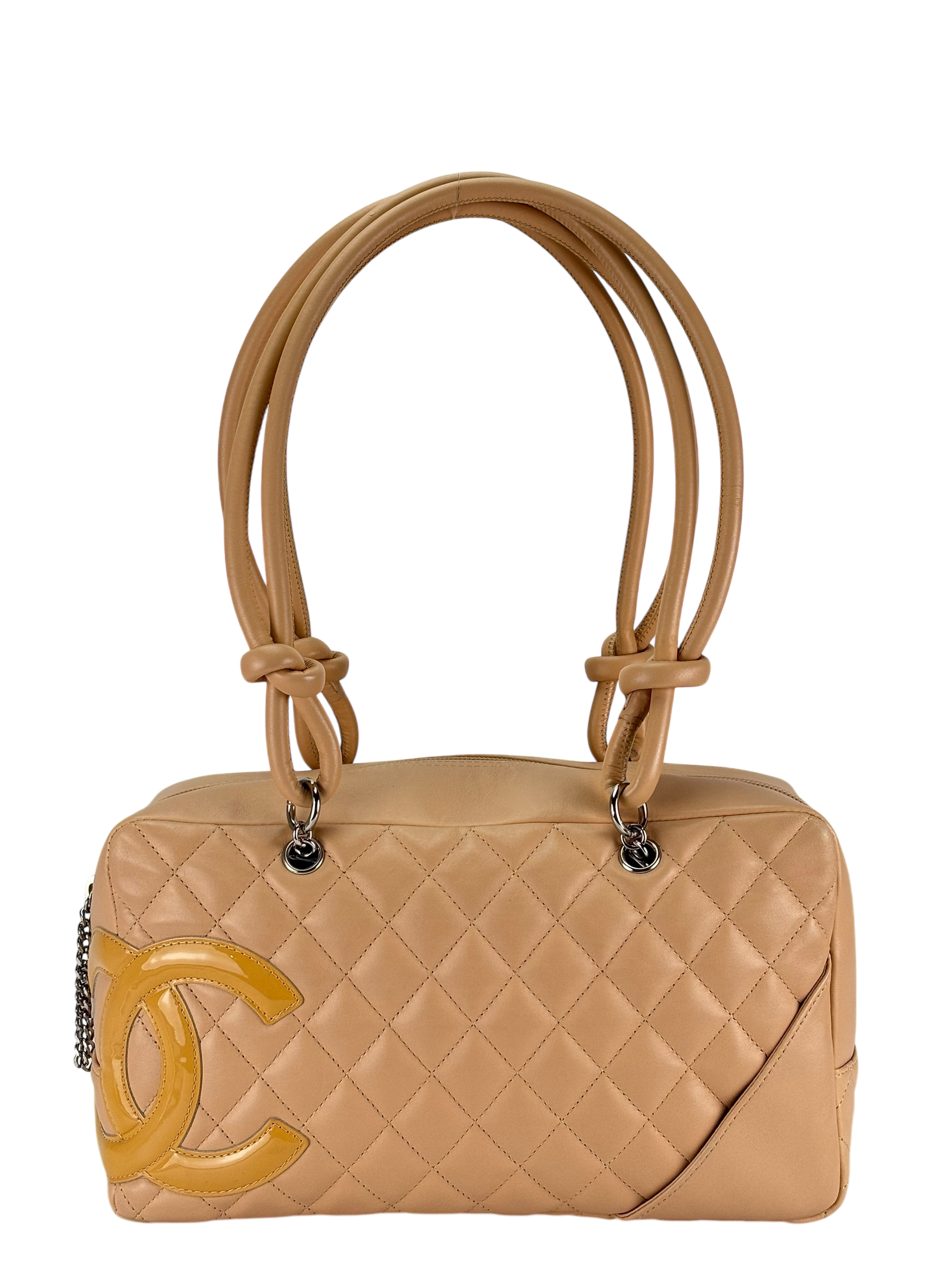 CHANEL - Beige Cambon Bowling Handbag