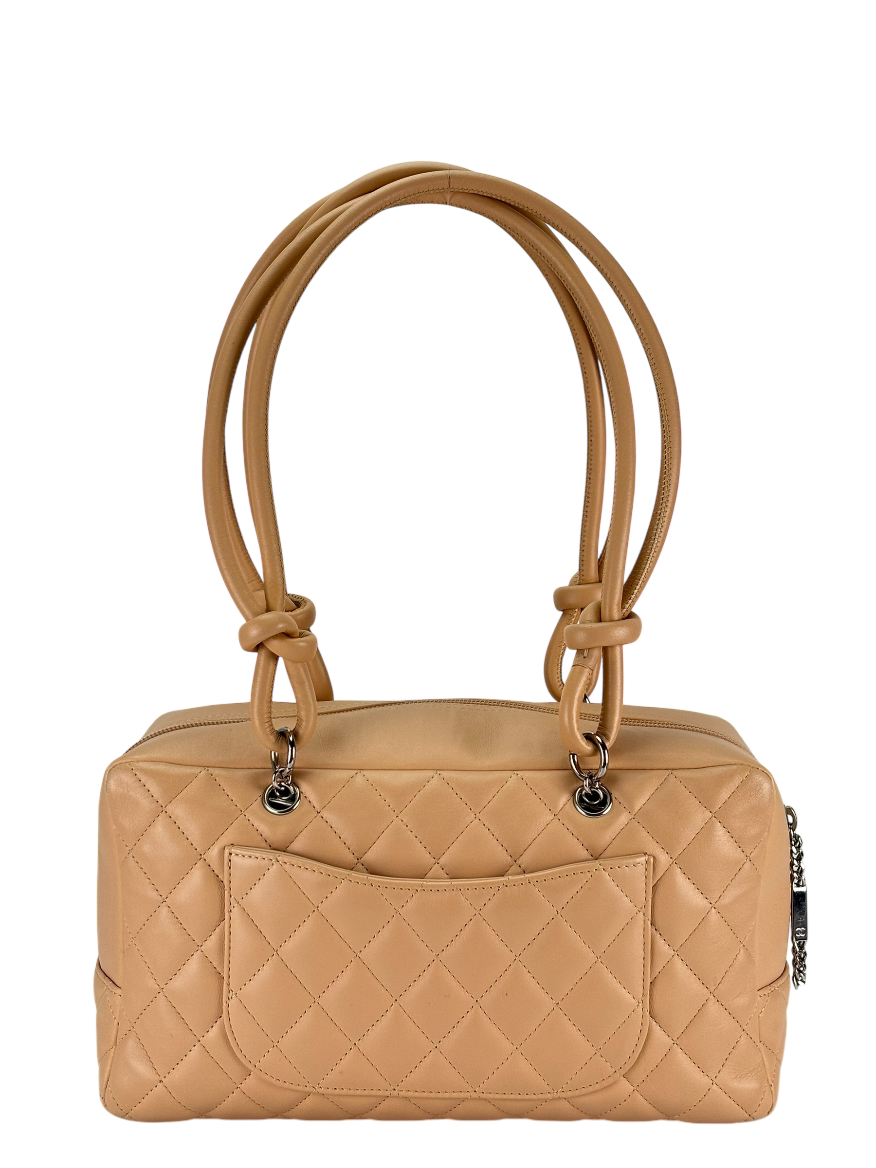 CHANEL - Beige Cambon Bowling Handbag