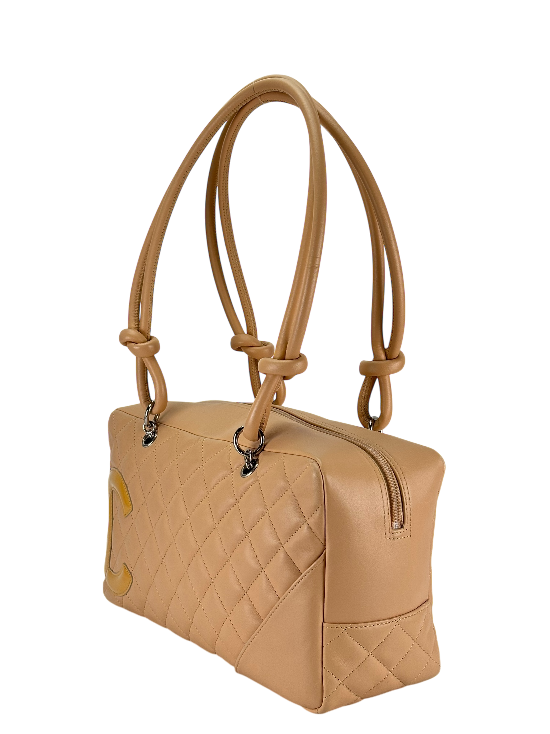 CHANEL - Beige Cambon Bowling Handbag