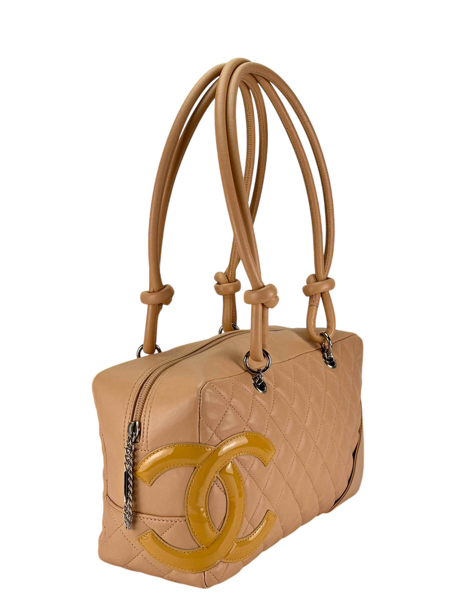 CHANEL - Beige Cambon Bowling Handbag