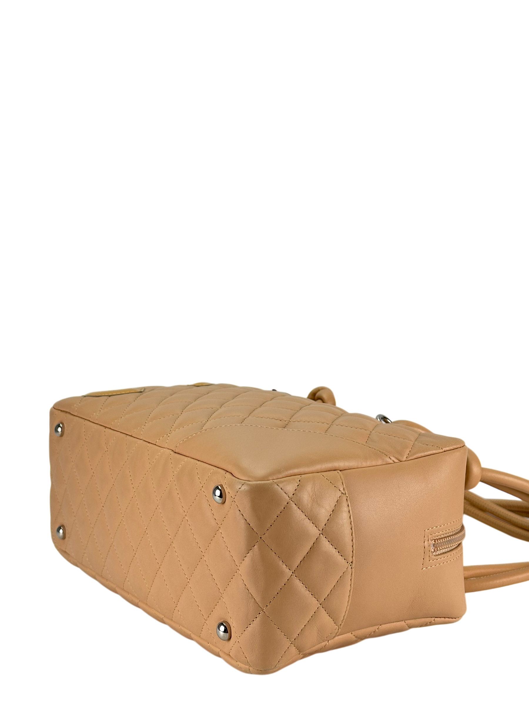 CHANEL - Beige Cambon Bowling Handbag