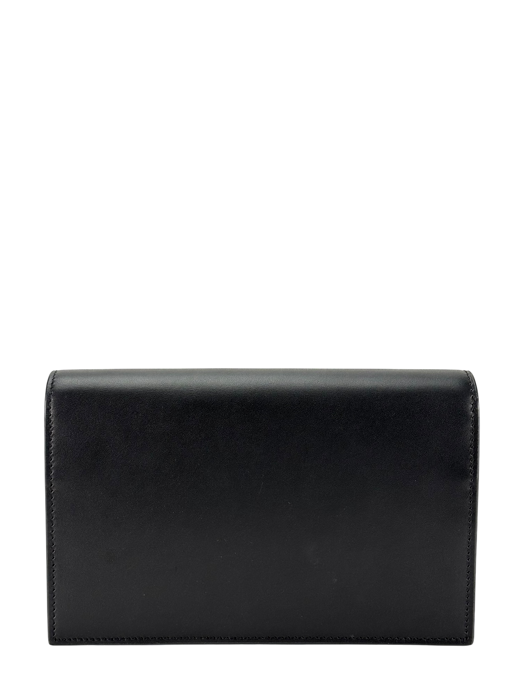 YSL - Black Calfskin Smooth Classic Kate Tassel Chain Wallet Bag