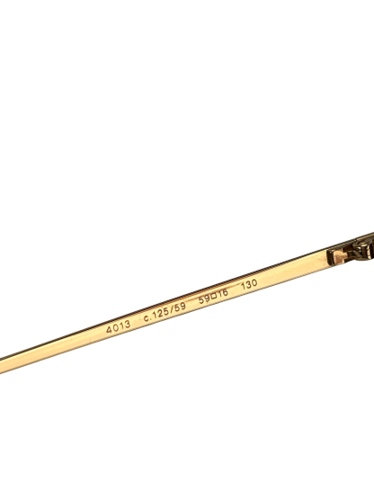 CHANEL - Gold Metal Coco Mark Sunglasses 