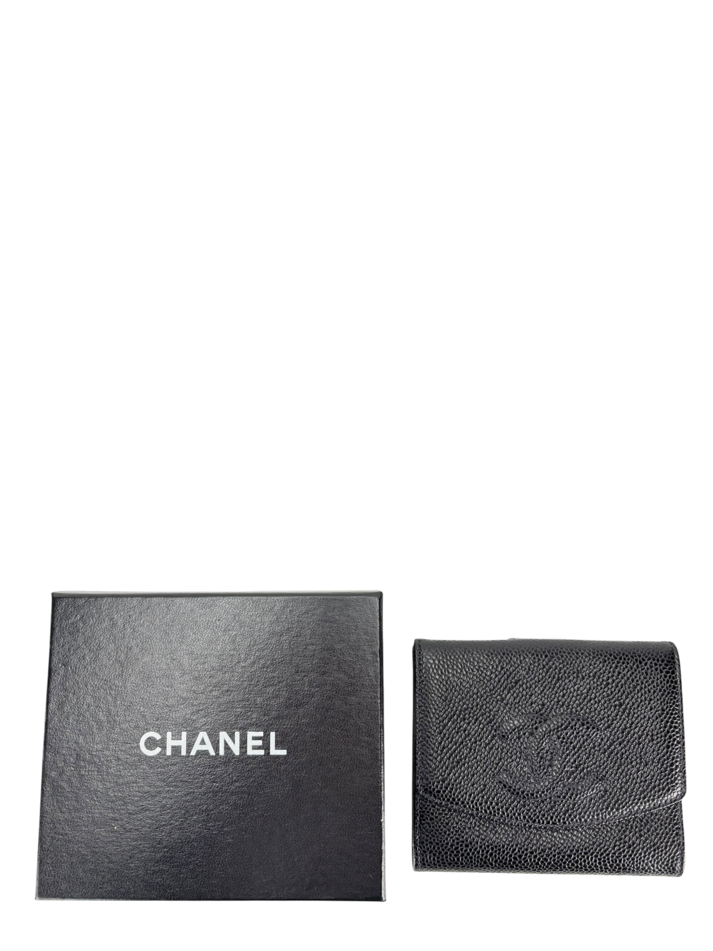CHANEL - Black Caviar Timeless CC Flap Wallet