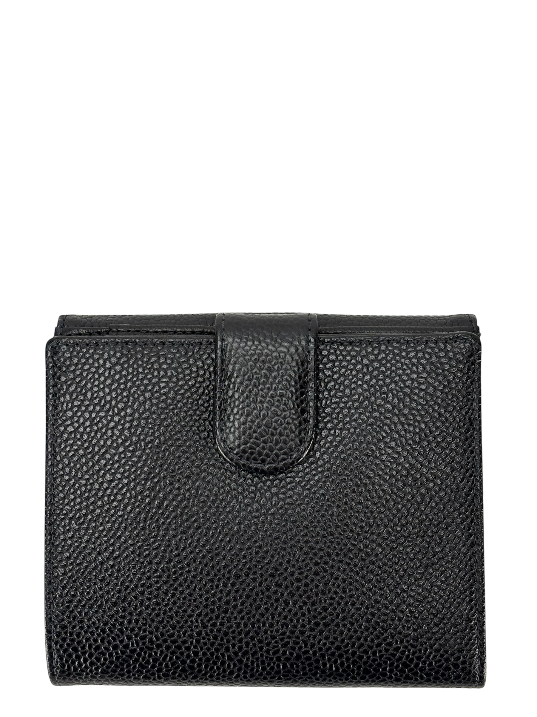 CHANEL - Black Caviar Timeless CC Flap Wallet 