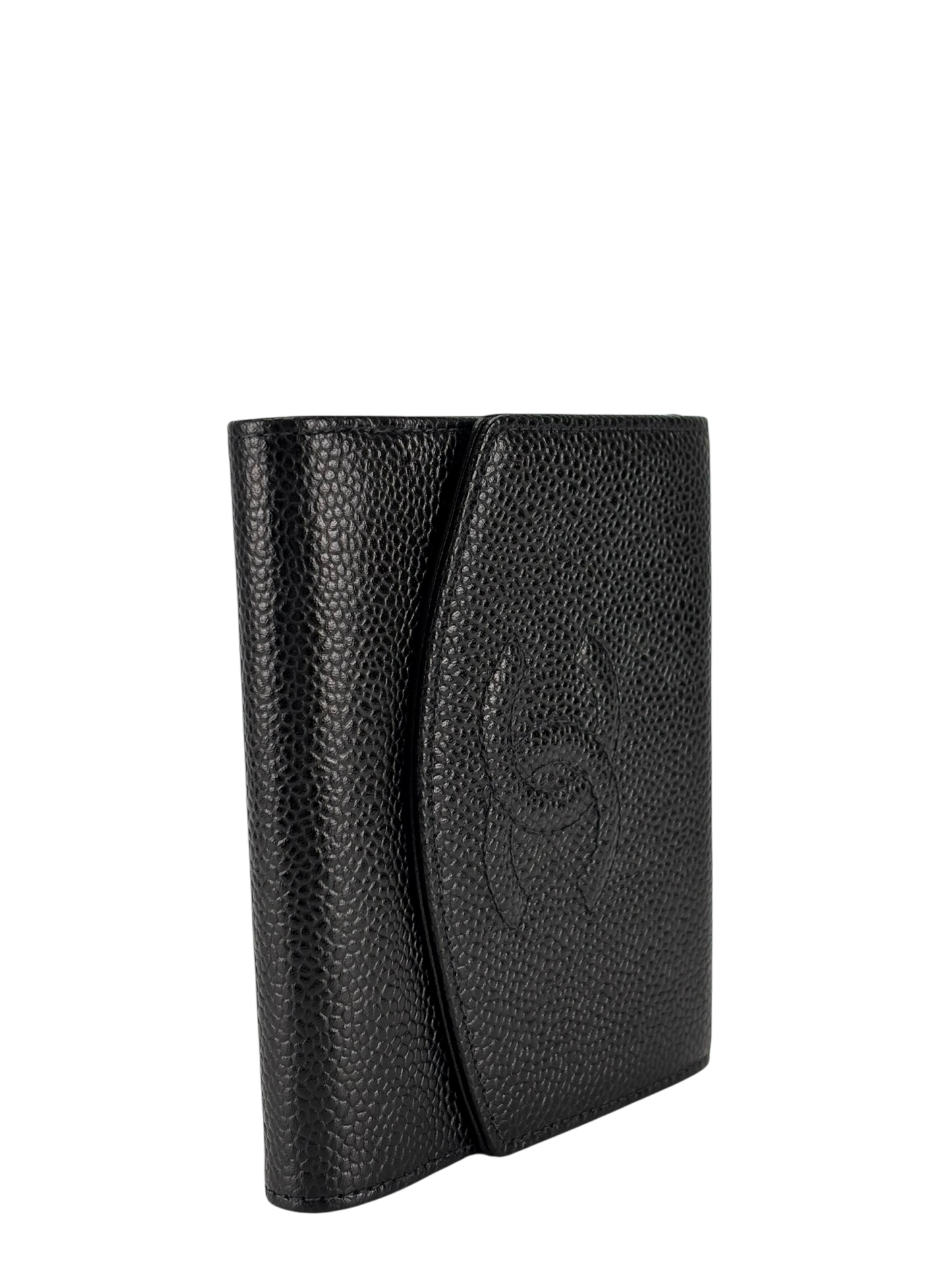 CHANEL - Black Caviar Timeless CC Flap Wallet 