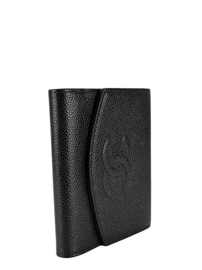CHANEL - Black Caviar Timeless CC Flap Wallet 