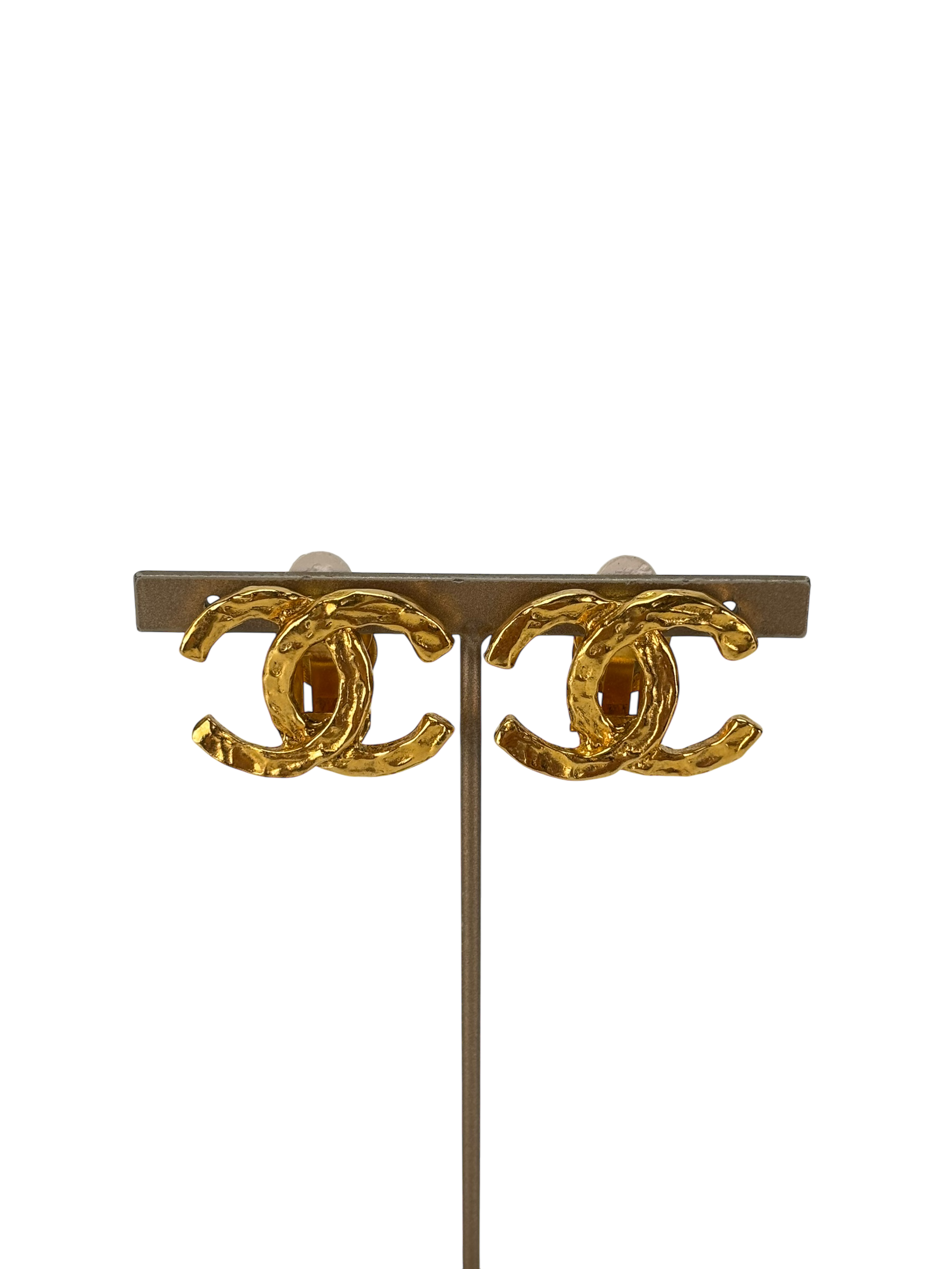 CHANEL - Gold Coco Mark Vintage Earrings