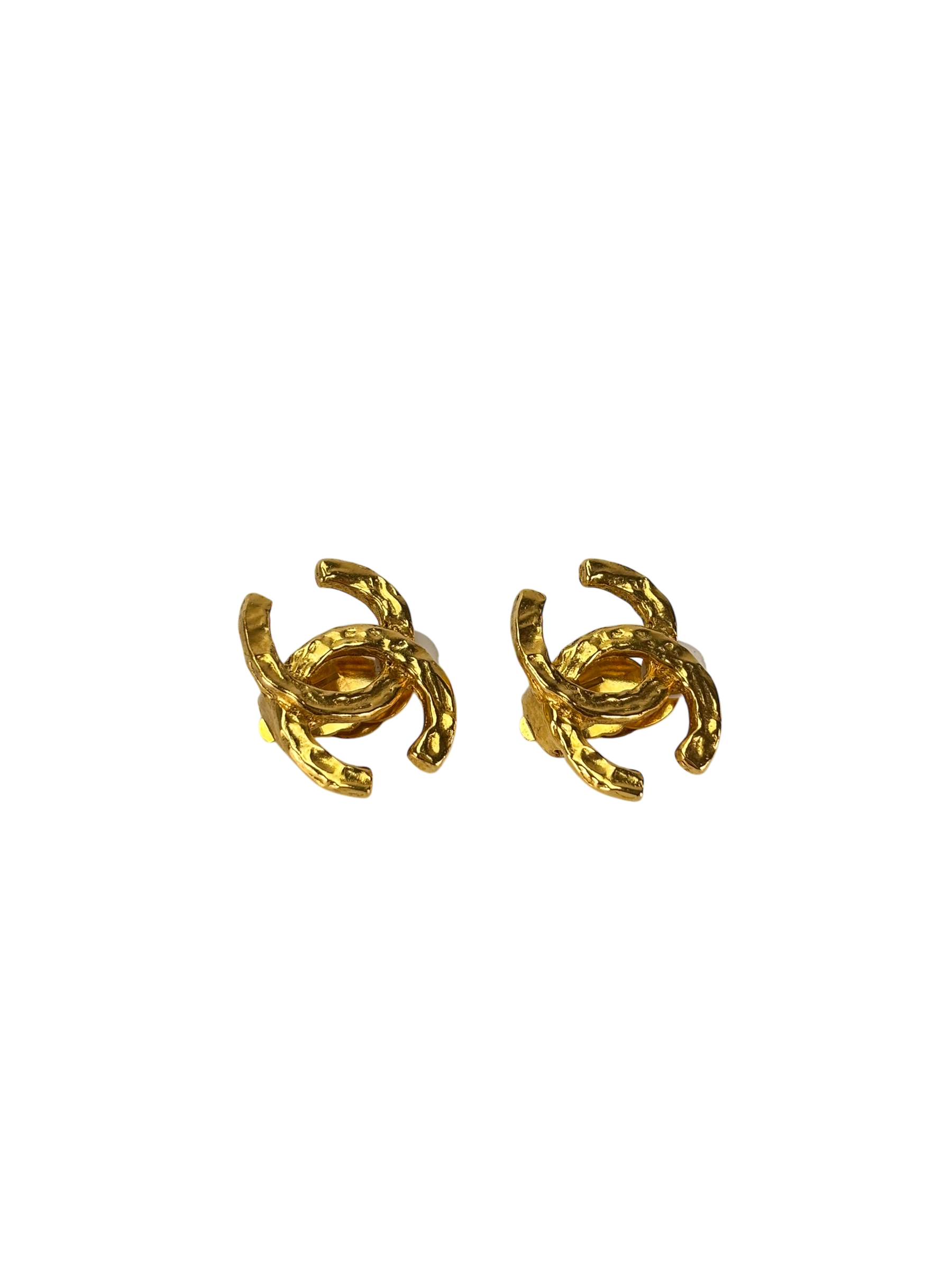CHANEL - Gold Coco Mark Vintage Earrings